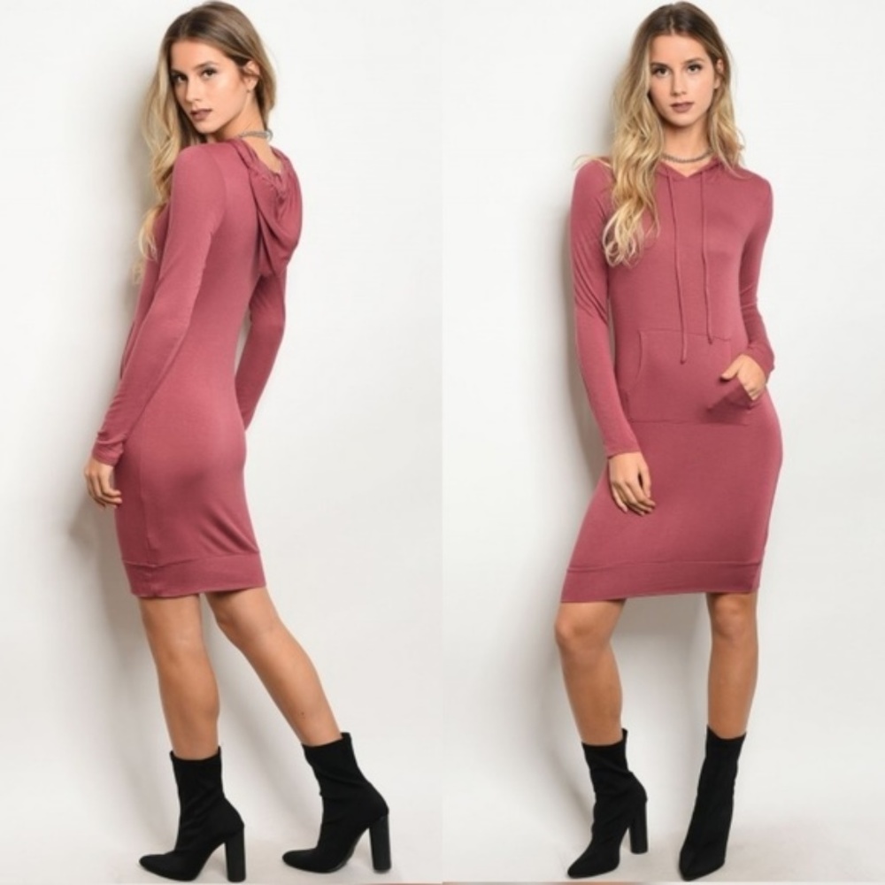 Hooded Sweatshirt Dress